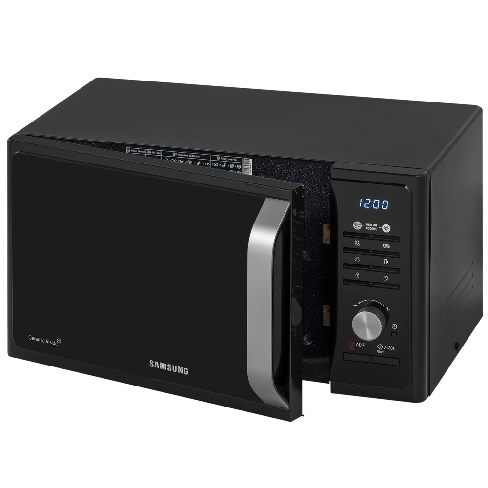 Микроволновая печь Samsung MS23F301TAK (23 л, 800 Вт, переключатели поворотный механизм, кнопки, дисплей, черный)