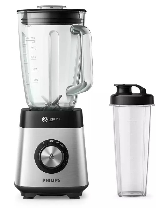 Блендер стационарный Philips HR3573/90 (1000 Вт / скоростей 12 / турборежим / 1500 мл / чаша / материал кувшина - стекло)-0