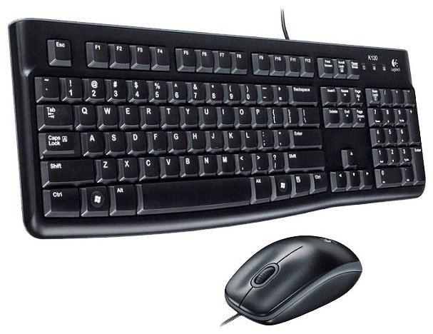 Комплект клавиатура+мышь Logitech MK120 Desktop Black USB (920-002561)