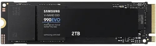 Жесткий диск SSD M.2 2Tb Samsung 990 EVO  NVMe PCI-E 5.0 x2  R5000/W4200 Mb/s PCI-E 5.0 x2 MZ-V9E2T0BW 1200TBW 