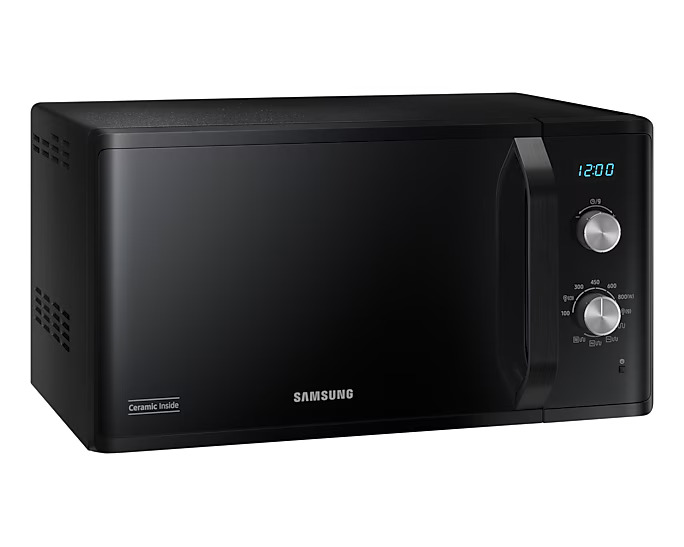 Микроволновая печь Samsung MG23K3614AK (23 л, 800 Вт, переключатели поворотный механизм, гриль, дисплей, черный)