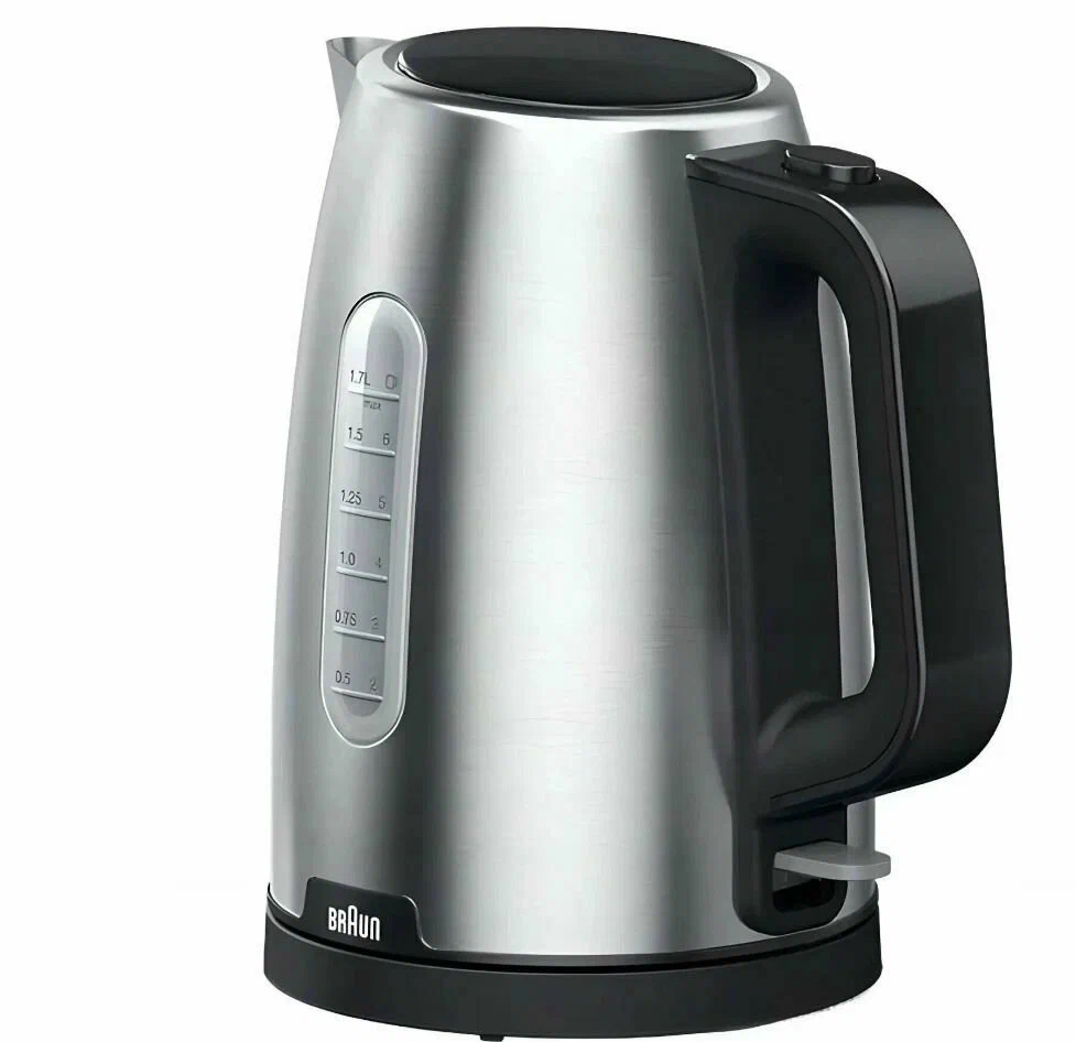 Чайник Braun WK1500BK (2200Вт / 1,7л / металл)-0