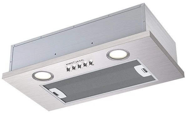 Вытяжка полновстраиваемая KRONA SELINA 600 inox PB (715 м³/ч / 70 Вт / LED освещение 2x2 Вт/ ширина - 52 см / нерж. сталь)