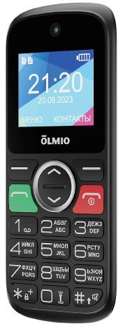 Телефон мобильный Olmio C18, чёрный — Фото 1