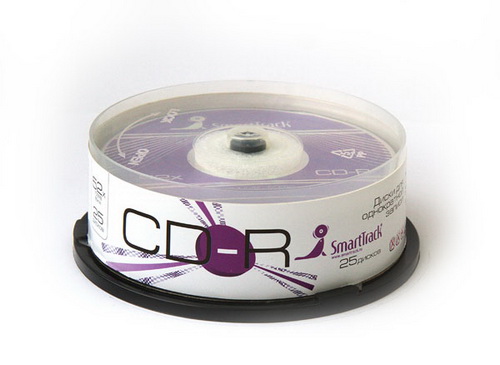 Диск CD-R Smart Track 700 Mb, 52x, CB-50 (BOX50) продажа во штучно в розничной сети-0