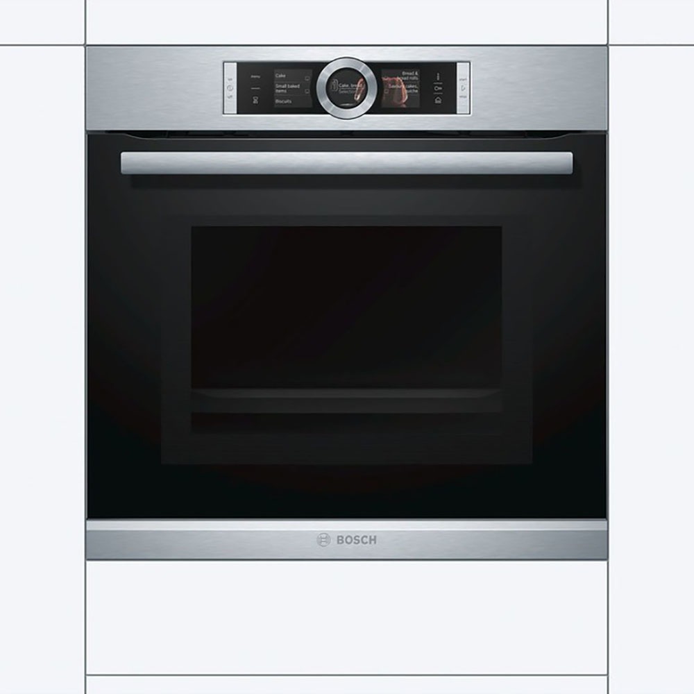 Духовой шкаф Bosch HBG6764S1 (Serie8 / нерж / Pyrolysis / TFT-дисплей / SoftClose / 4D-HotAir)-2