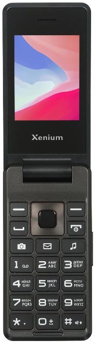 Телефон мобильный Xenium X600, темно-серый, чёрный