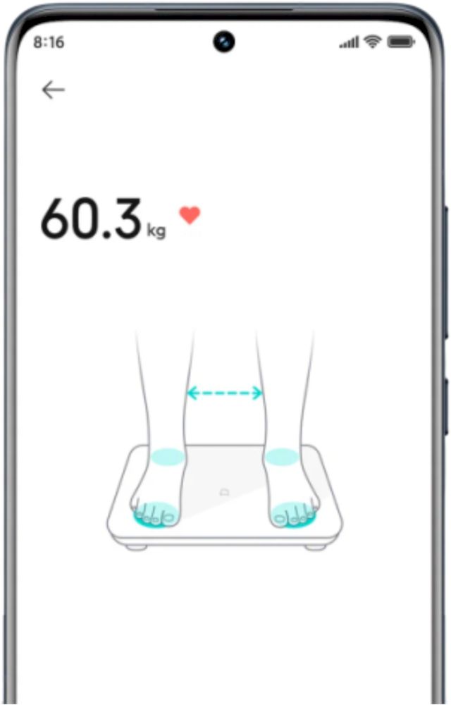 Весы напольные Xiaomi Body Composition Scale S400 (BHR7793GL), белый — Фото 4