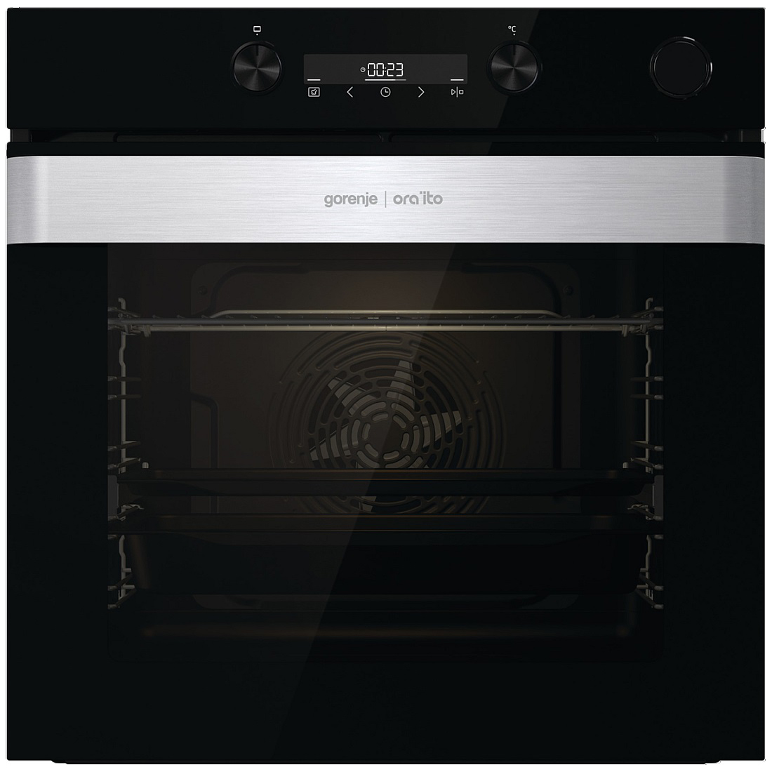 Духовой шкаф с добавлением пара Gorenje BSA6737ORAB (Ora Ïto 2/ Чёрный/ SilverMatte / IconLED / AirFry / AquaClean / GentleBake / каталитич /телескоп)-1