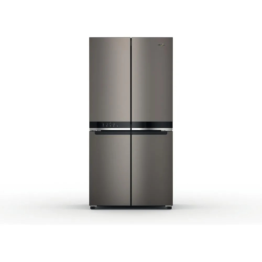 Холодильник Side by Side Whirlpool WQ9 U2BL EF (4 двери / Объем - 610 л / Высота - 187.4см / Ширина - 90,9 см / A++ / Черная нерж. сталь / NoFrost)
