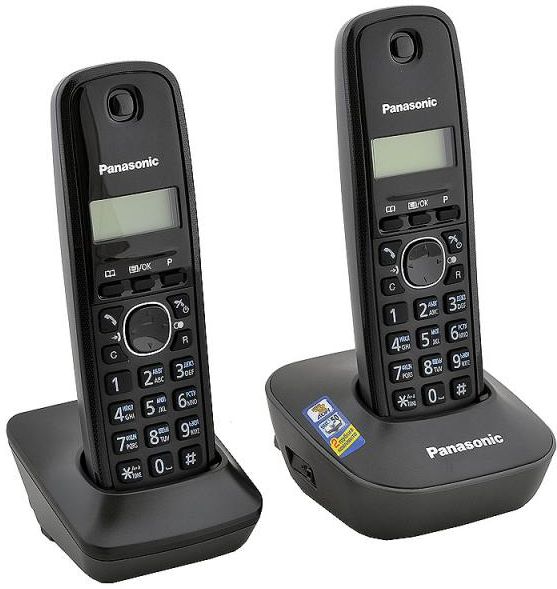 Телефон Panasonic KX-TG1612RUН 2 трубки