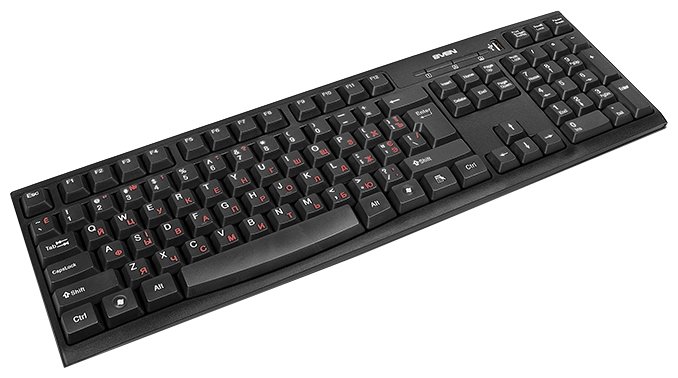Клавиатура SVEN Standart 304* USB+HUB, черный
