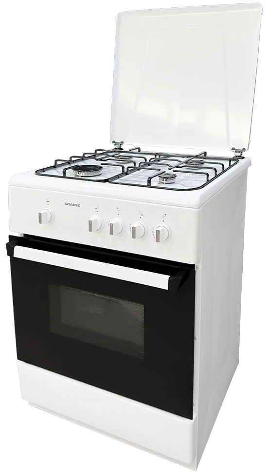 Плита газовая Snaige SNFG-60W (Белая / Электроподжиг / Газконтроль духовки)
