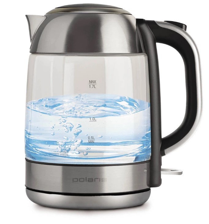 Чайник Polaris PWK 1791CGL (2200 Вт / 1,7 л / стекло / металл)-0