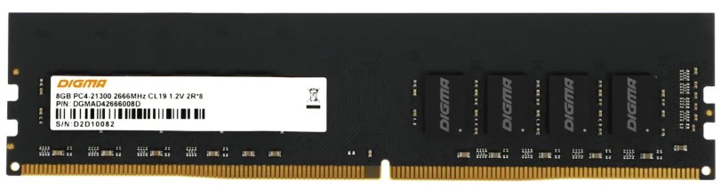 Память DDR4 8GB 3200MHz Digma DGMAD43200008S
