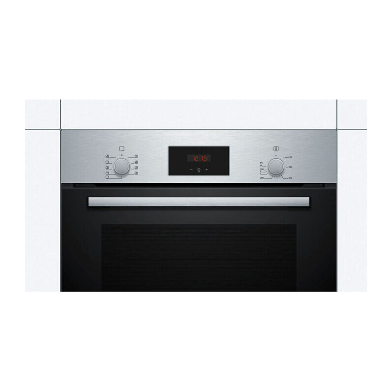 Духовой шкаф Bosch HBF114BS1 (Serie2 / 66 л / до 270 °C / Нерж. / Гриль / A)