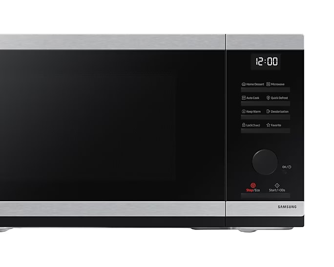 Микроволновая печь Samsung MS23DG4504ATE2 (23 л, 800 Вт, переключатели поворотный механизм, кнопки, дисплей, черный/нерж.сталь)