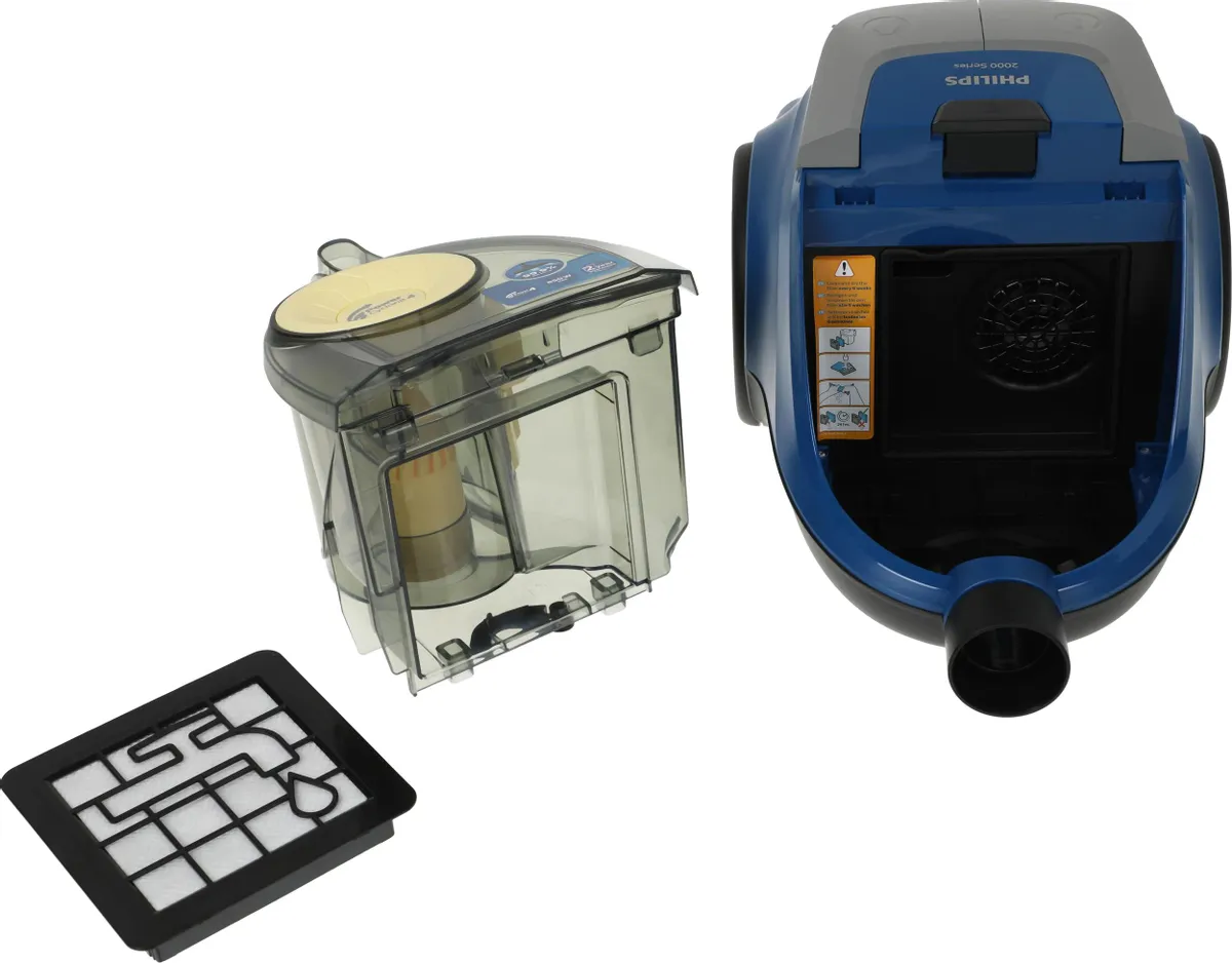 Пылесос Philips XB2125/09 (850/360Вт, контейнер 1,3л, синий)-0
