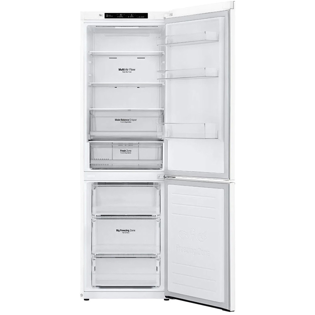 Холодильник LG GBB61SWJMN (V+ / Объем - 341 л / Высота - 186см / A++ / Белый / NoFrost / Door Cooling+™ / Smart Inverter™)