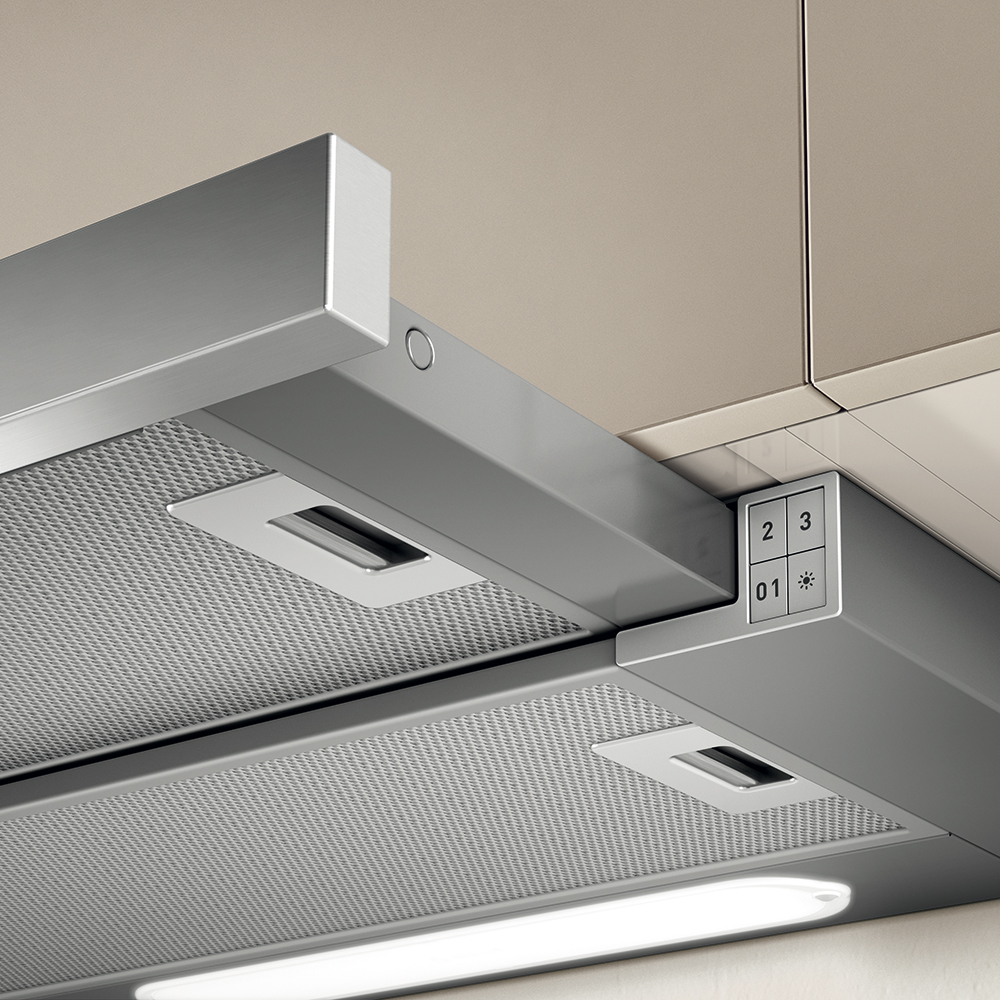 Вытяжка телескопическая Elica Elite 14 Lux GRIX/A/60 (650 м³/ч / 121 Вт / LED освещение 2x3 Вт / ширина - 59.8 см / нерж. сталь)