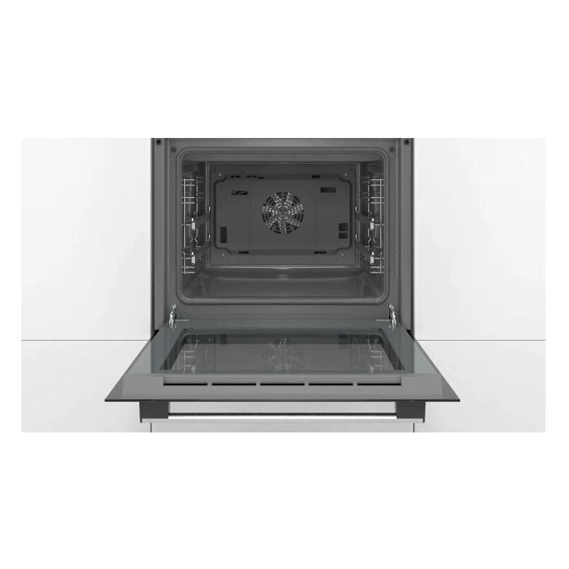 Духовой шкаф Bosch HBF134YS1 (Serie2 / нерж / EcoClean Direct / телескоп / LED-дисплей / 3D-HotAir)
