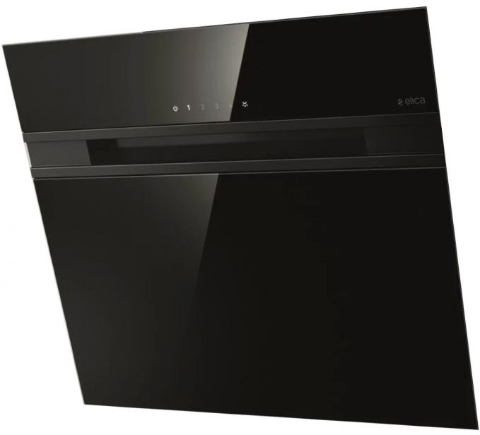 Вытяжка наклонная Elica Stripe BL/A/60/LX (1200 м³/ч / 265 Вт / LED освещение 2x2.5 Вт / ширина - 59.8 см / чёрное стекло)