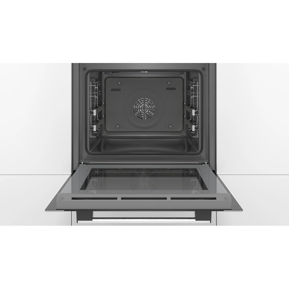 Духовой шкаф Bosch HBA334YS0 (Serie4 / 71 л / до 275 °C / Нерж. сталь / Гриль / Телескоп. напр. (x1) / EcoClean Direct (задняя стенка) / A)