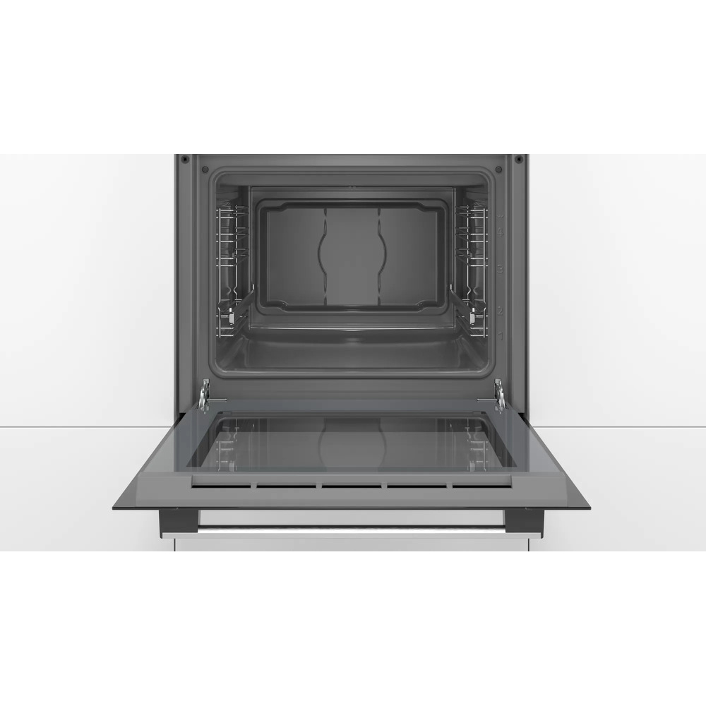 Духовой шкаф Bosch HAF113ES1 (Serie2 / 71 л / до 270 °C / Нерж. / Гриль / Телескоп. напр. (x1) / A)