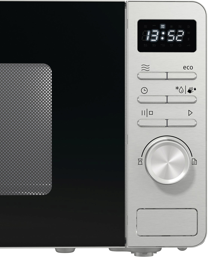 Микроволновая печь Gorenje MO20A3X (Advanced / 20 л, 800 Вт, переключатели кнопки, серебристый/черный)