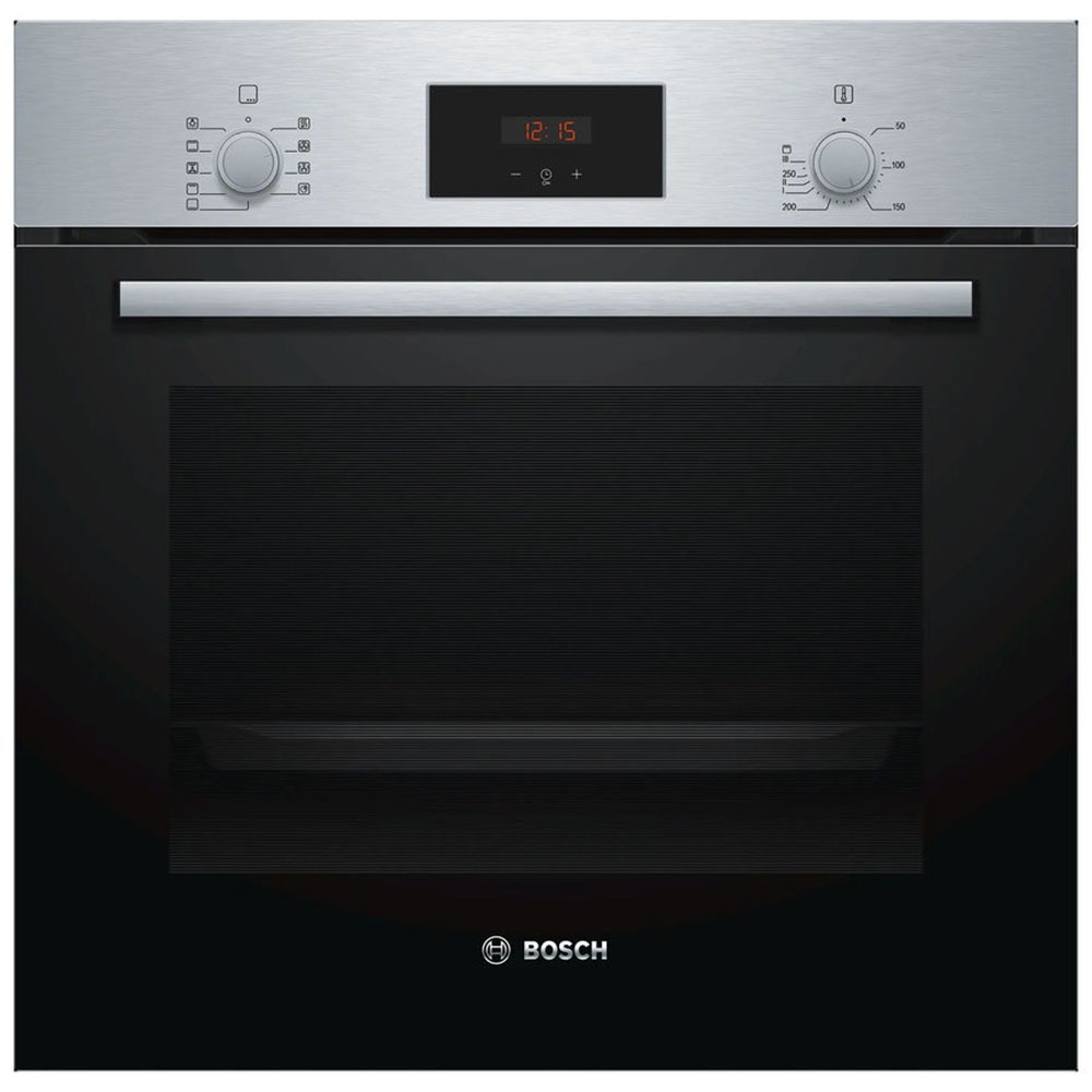 Духовой шкаф Bosch HBF114BS1 (Serie2 / 66 л / до 270 °C / Нерж. / Гриль / A)