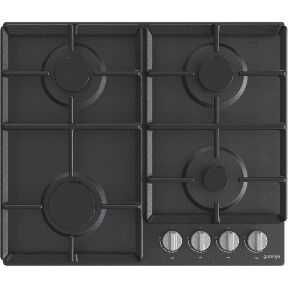 Поверхность газовая Gorenje G641EXB (Essential / Черный / Чугунные решетки / BigSurface)