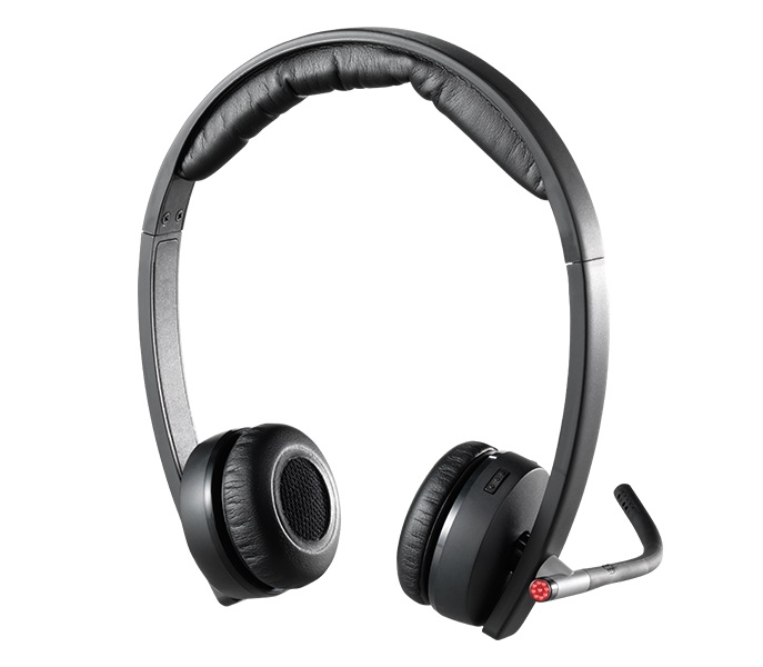Беспроводные наушники с микрофоном Logitech H820e Wireless Headset Stereo Black (981-000517)