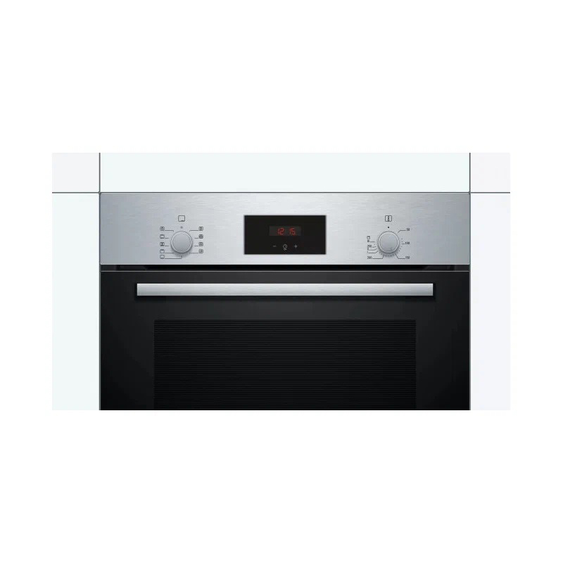 Духовой шкаф Bosch HBF134YS1 (Serie2 / нерж / EcoClean Direct / телескоп / LED-дисплей / 3D-HotAir)