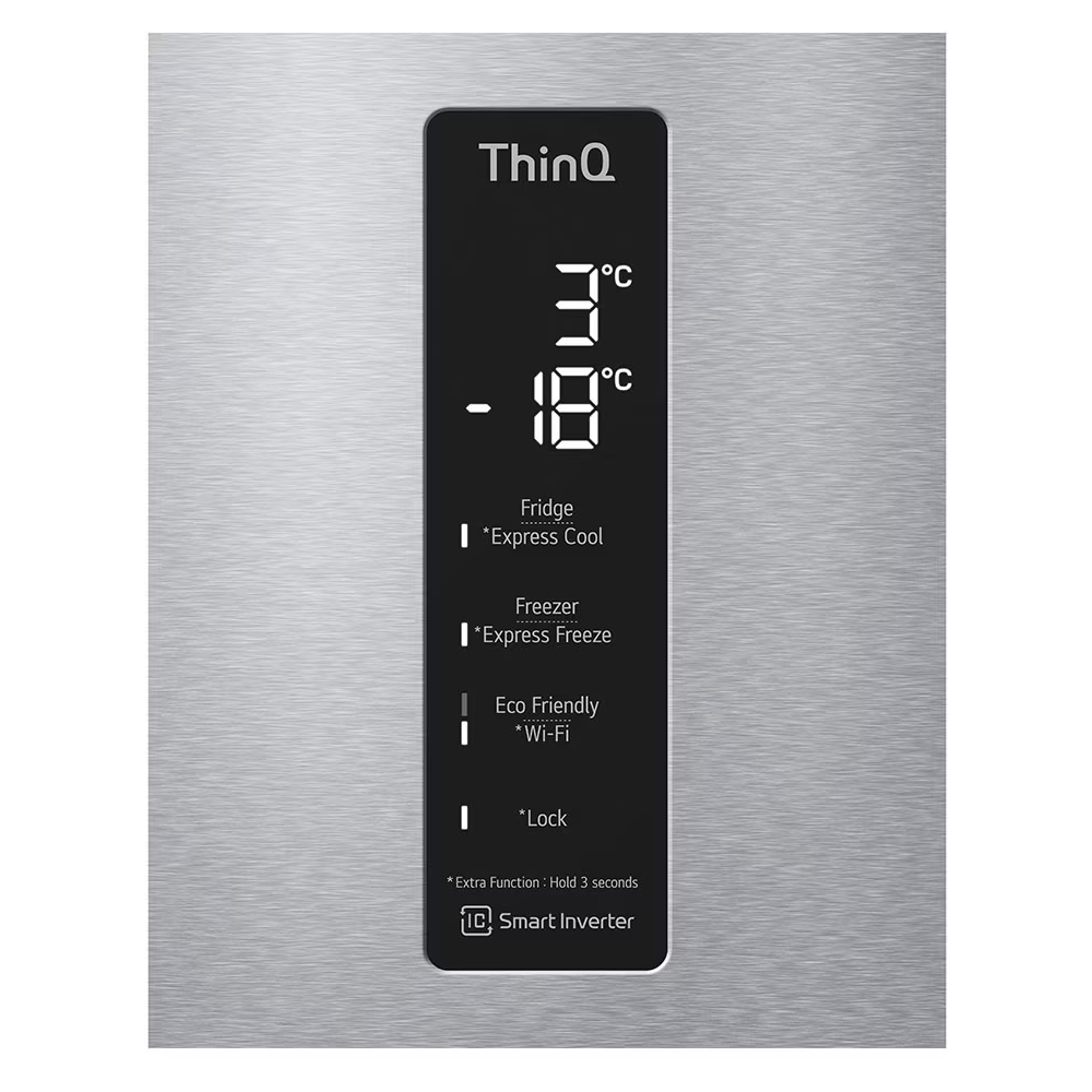 Холодильник LG GBB71NSUGN (Объем - 341 л / Высота - 186см / A+ / Серебристый / NoFrost / Smart Inverter™ / LG SmartThinQ™ / Wi-Fi)
