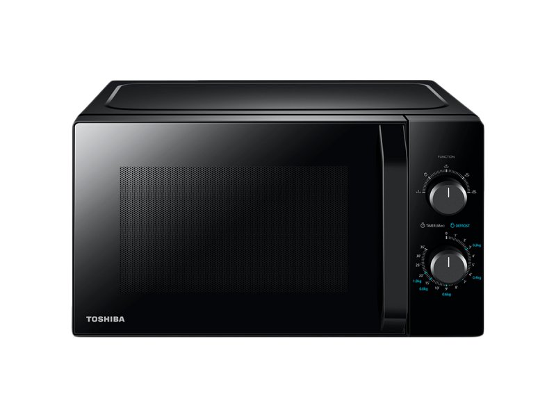 Микроволновая печь Toshiba MW2-MM20P(BK) (20 л, 800 Вт, переключатели поворотный механизм, чёрный)