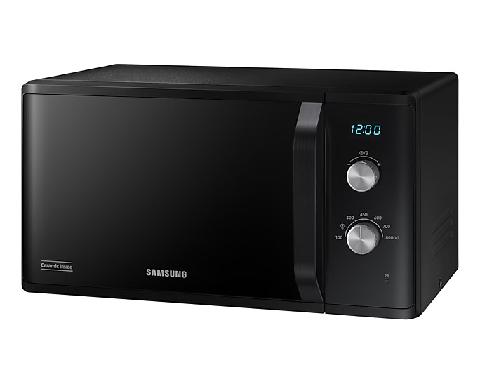 Микроволновая печь Samsung MS23K3614AK (23 л, 800 Вт, переключатели поворотный механизм, дисплей, черный)