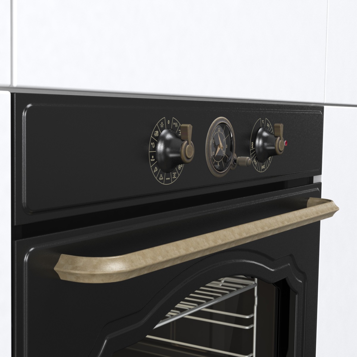Духовой шкаф Gorenje BOS67371CLB (Classic / Черный матовый / SilverMatte / GentleBake / AirFry / AquaClean / CompactDoor)