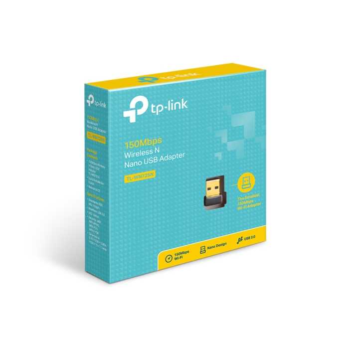 Беспроводной USB адаптер TP-LINK TL-WN725N N150 Ультракомпактный Wi-Fi USB-адаптер