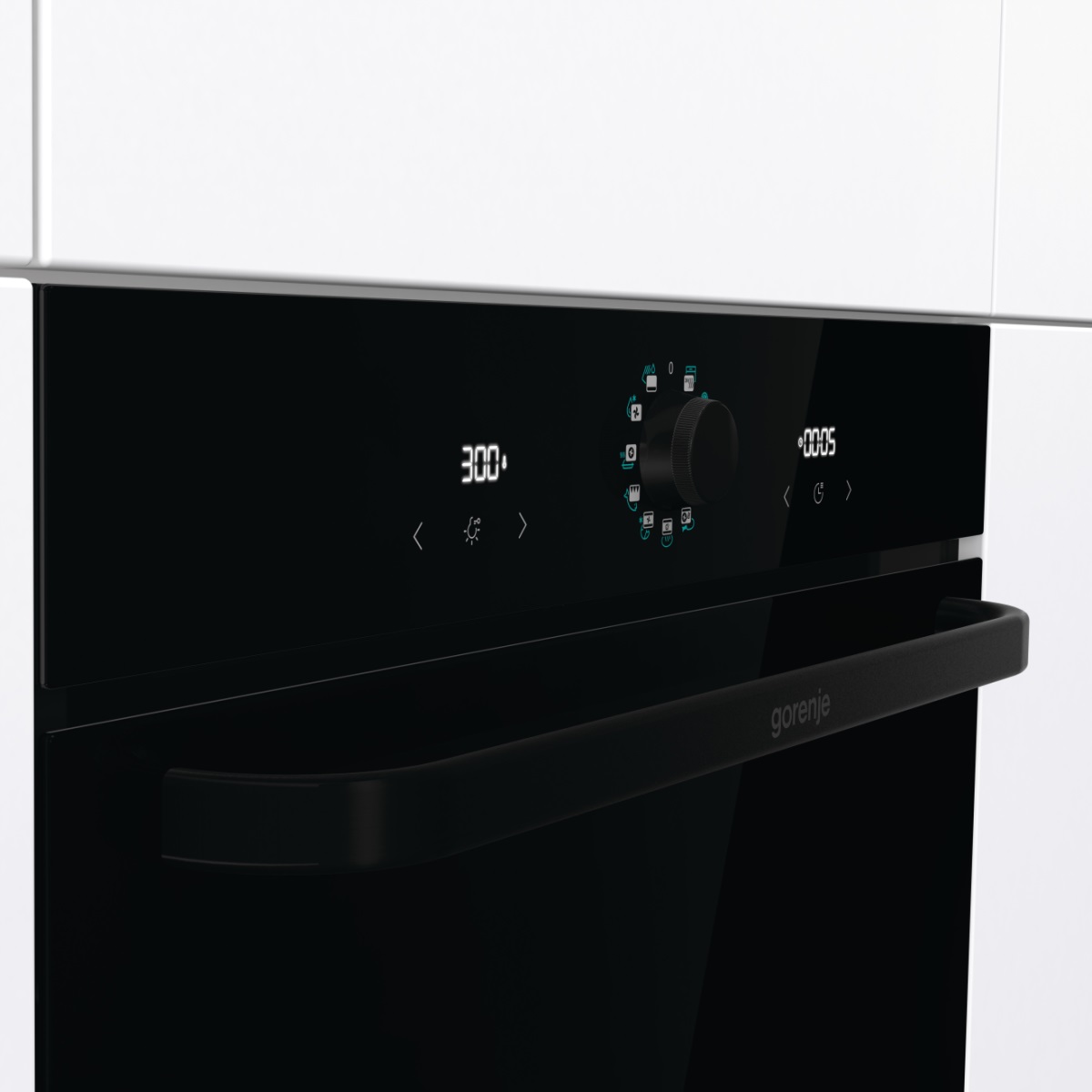 Духовой шкаф Gorenje BOS67371SYB (Simplicity 2.2 / 77 л / до 300 °C / Чёрный, стекло / AquaClean / PerfectGrill / съемные направляющие / А / IconLED)
