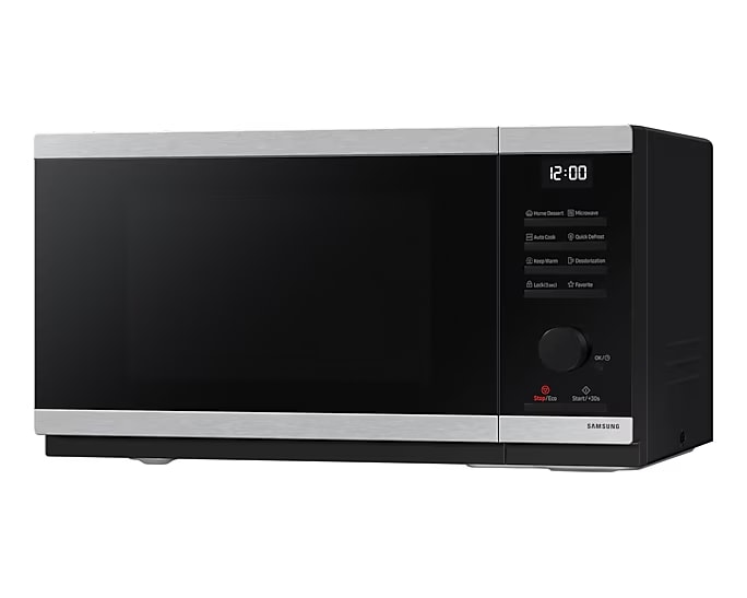 Микроволновая печь Samsung MS23DG4504ATE2 (23 л, 800 Вт, переключатели поворотный механизм, кнопки, дисплей, черный/нерж.сталь)