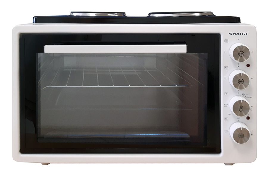 Мини-печь Snaige SN-4237HP W (37 л/ 1500 Вт/ гриль/ 2 конфорки/ белая)