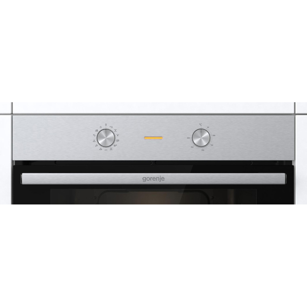 Духовой шкаф Gorenje BO6717E03X (Essential / 77 л / до 300 °C / Нерж.сталь, стекло / AquaClean / PerfectGrill / съемные направляющие / А)