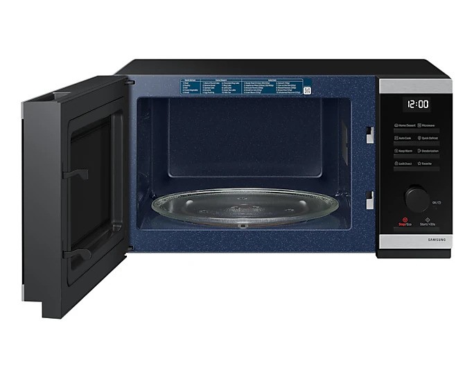 Микроволновая печь Samsung MS23DG4504ATE2 (23 л, 800 Вт, переключатели поворотный механизм, кнопки, дисплей, черный/нерж.сталь)