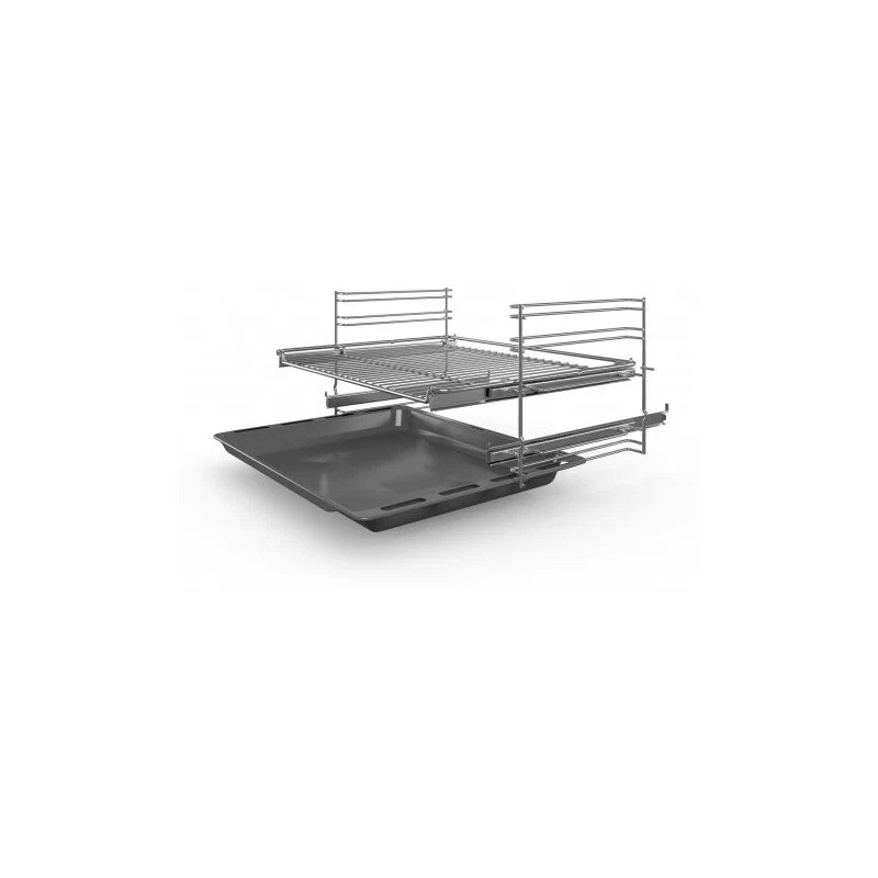 Духовой шкаф Bosch HBF134YS1 (Serie2 / нерж / EcoClean Direct / телескоп / LED-дисплей / 3D-HotAir)