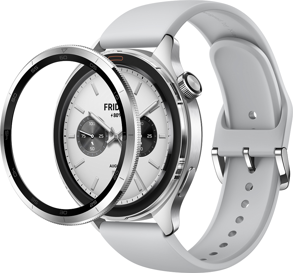Смарт-часы Xiaomi Watch S4 Bluetooth, серебристый (BHR9197GL)