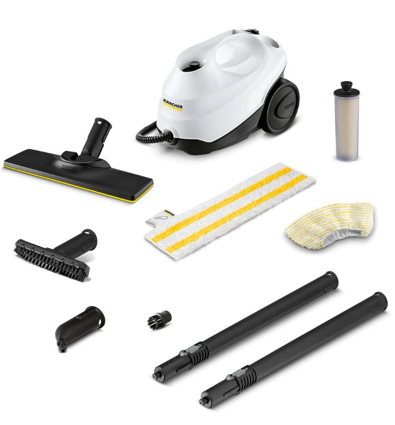 Пароочиститель Karcher SC3 EasyFix Белый (напольный/ 1900 Вт/ бак - 1000 мл, 40 г/мин/ 3.5 Бар)