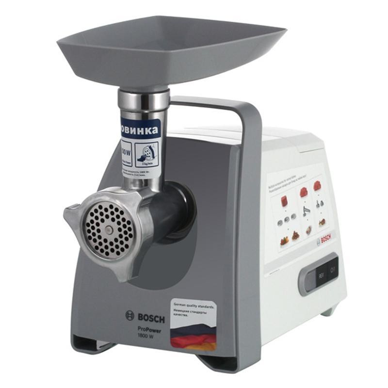 Мясорубка Bosch MFW66020 (1800 Вт/ 3 кг/мин/ реверс/ белый)