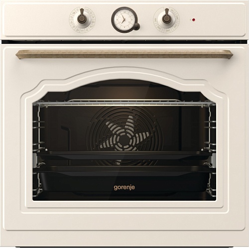 Духовой шкаф Gorenje BOS67372CLI (Classico / 77 л / до 300 °C / Бежевый, эмаль / AquaClean / PerfectGrill / телескоп. напр. (x1) / А)