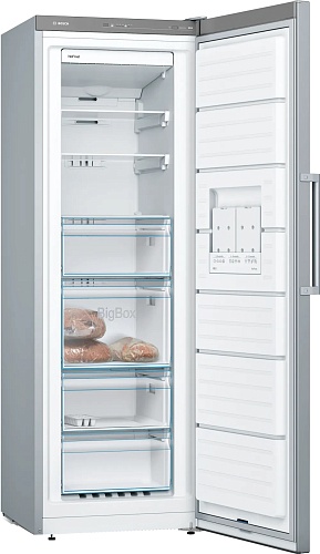 Морозильная камера Bosch GSN33VLEP (Serie4 / Объем - 225 л / Высота - 176 см / A++ / Нерж. сталь / NoFrost / однодверная)
