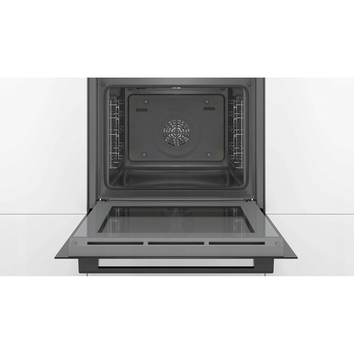 Духовой шкаф Bosch HBS233BB0 (Serie4 / 71 л / до 275 °C / Чёрное стекло / Гриль / EcoClean Direct задняя стенка / A)